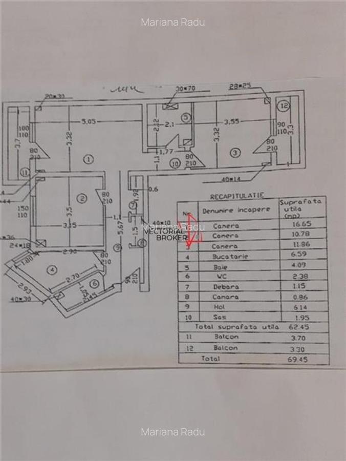 3 camere, et.1, 70mp, 2 bai, bl.1983, amenajat, Basarabia-Diham - 7