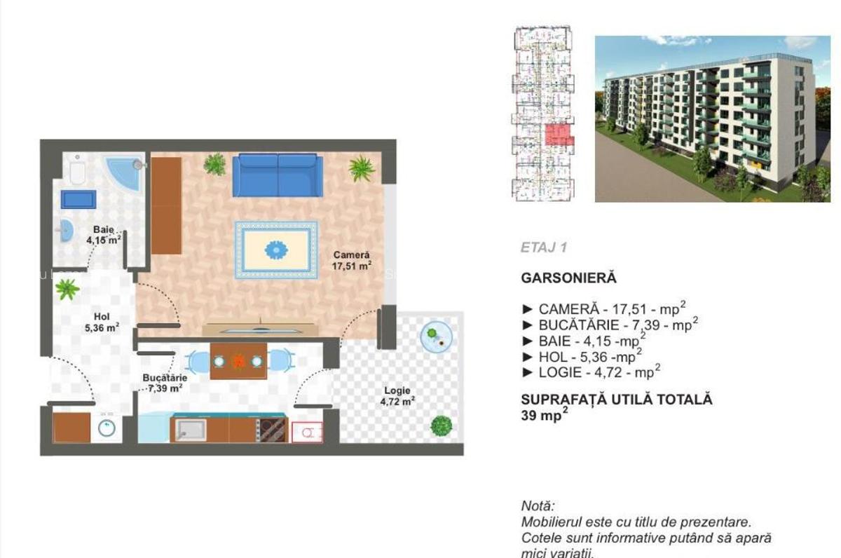 10-12 Min. Metrou Aparatorii Patriei | Garsoniera spatioasa - 4