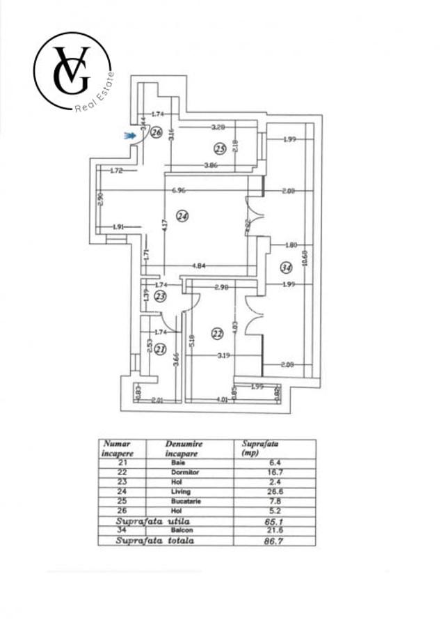 Apartament 2 camere - terasa spatioasa - zona Floreasca - 7