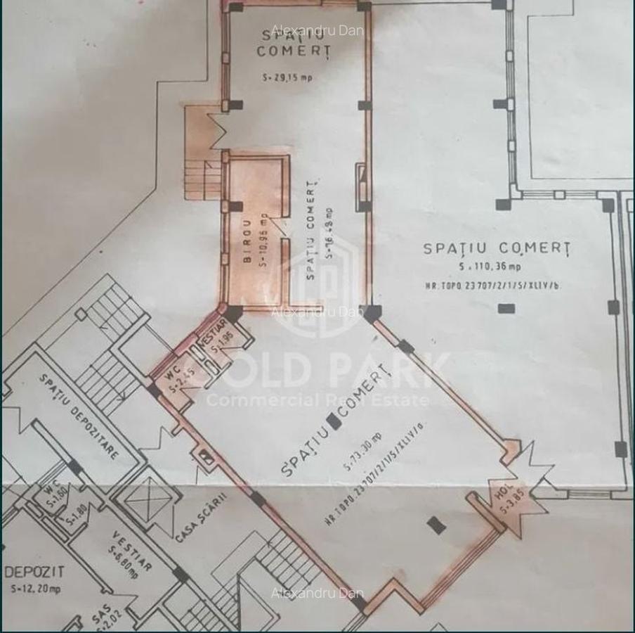 Spațiu comercial, 138 mp în Semicentral - 3