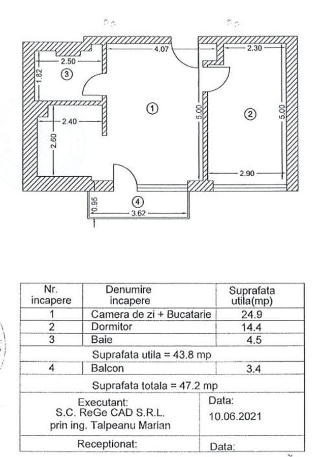 Apartament cu 2 camere semidecomandat, mobilat în Sisești - 6
