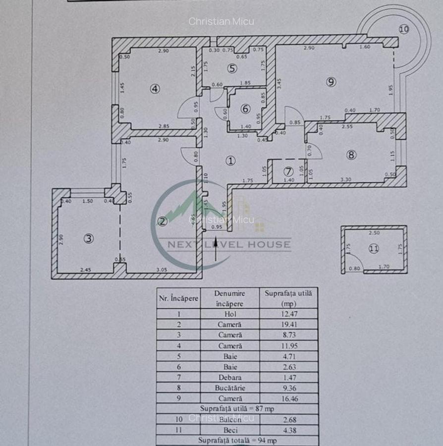Apartament de 4 camere, Centru Civic - Toamnei - 5