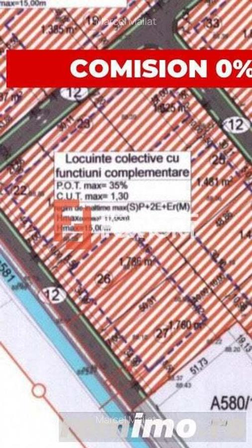 Teren intravilan 3546 mp, S+P+2E+M, Calea Torontalului - 3