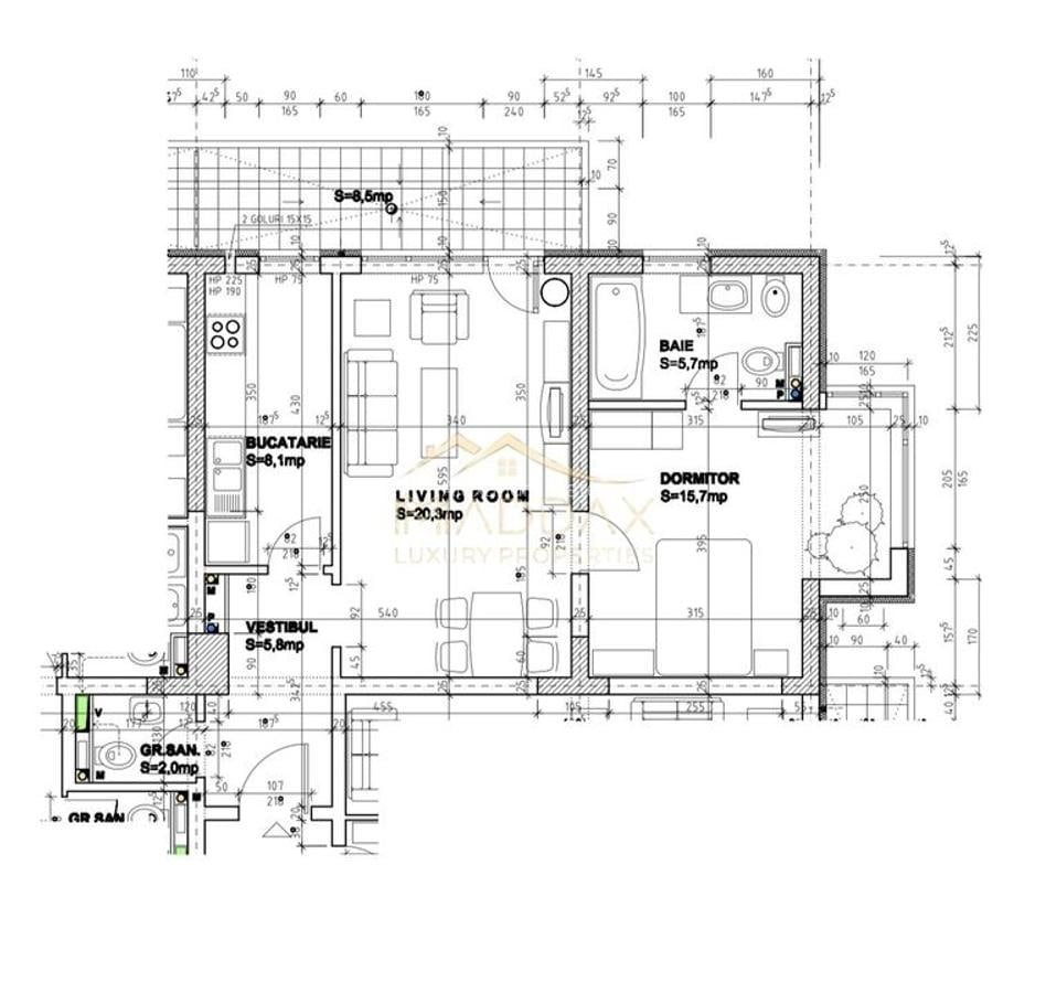 Apartament cu 2 camere în Iancu Nicolae - 21
