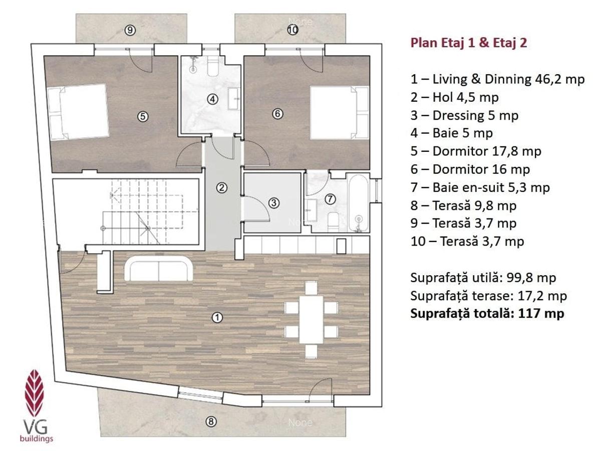 Apartament cu 3 camere în P-ța Muncii - 3