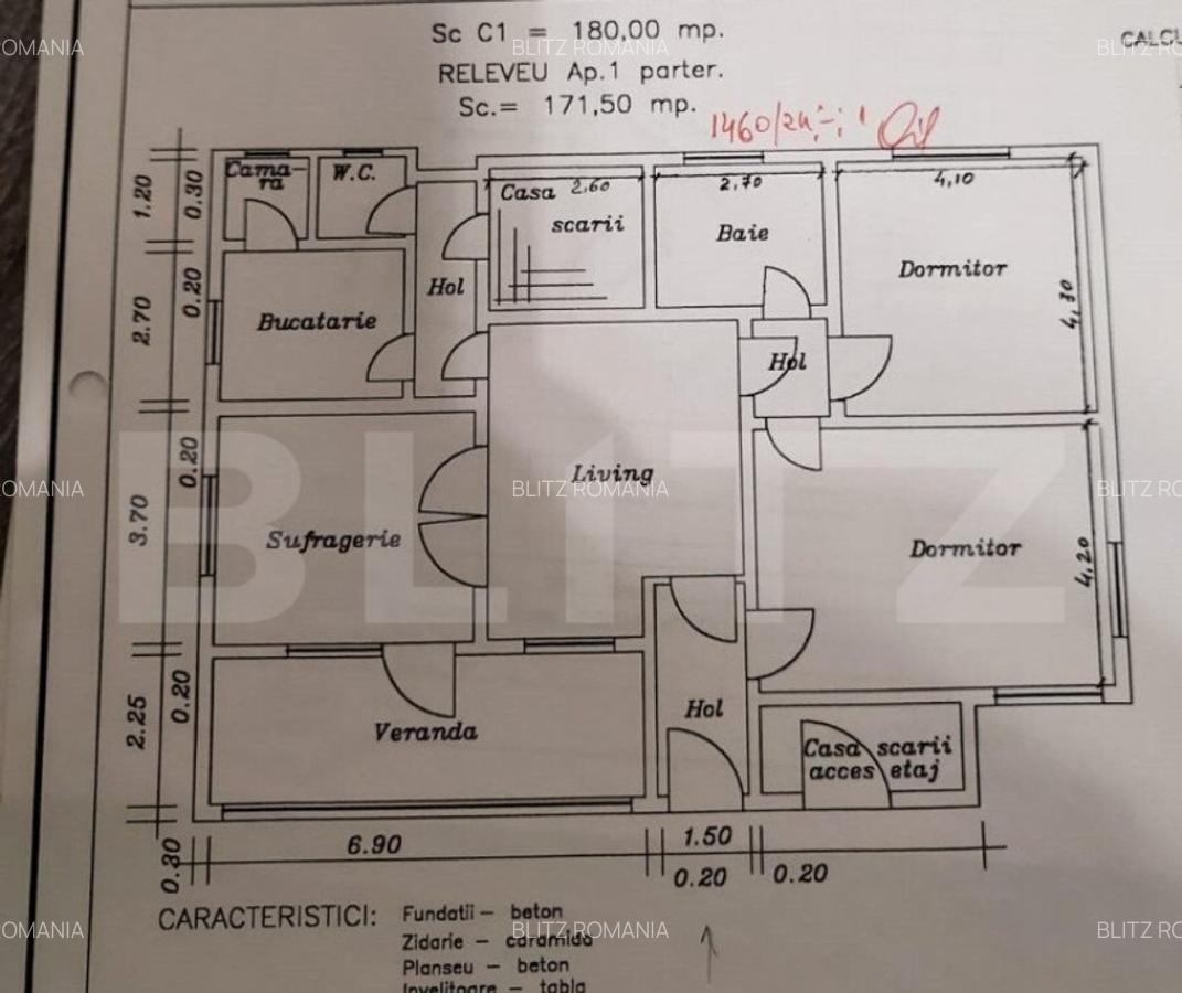 Casa individuala 10 camere, 360 mp, teren1200mp Ultracentral - 6