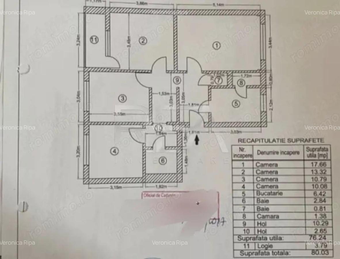 4 camere 3/4, anvelopat, 80mp, Drumul Taberei. - 3