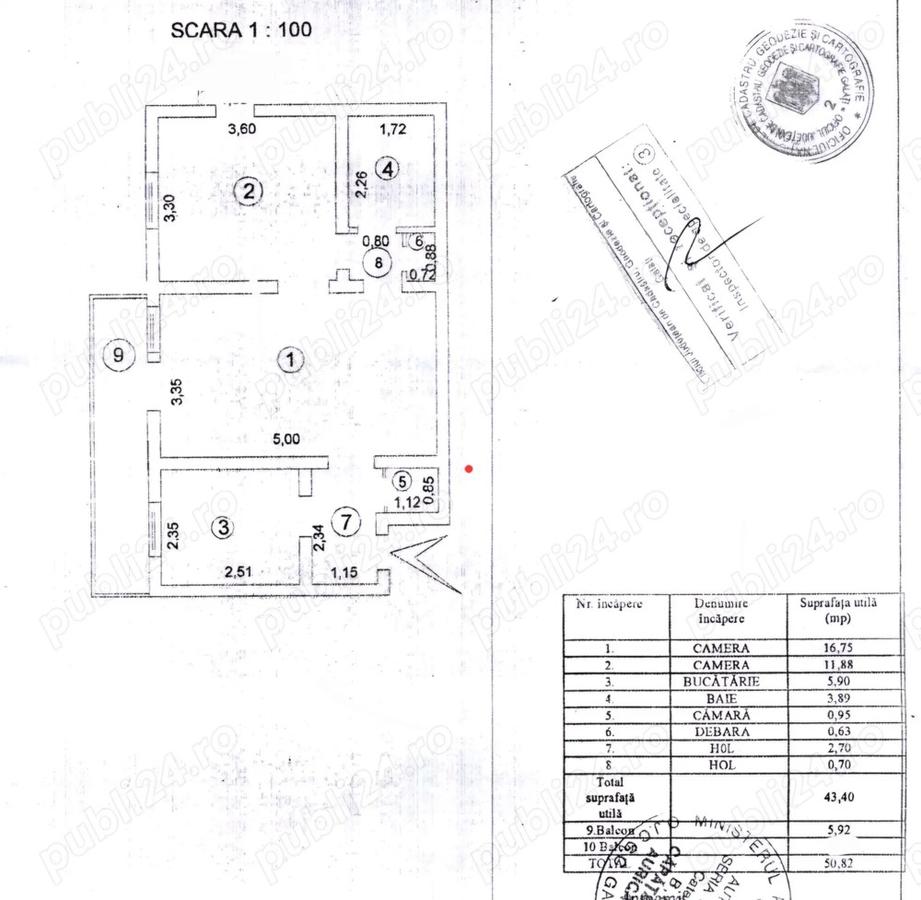 Vand apartament 2 camere semidecomandat, parter, cartier Mazepa - 3