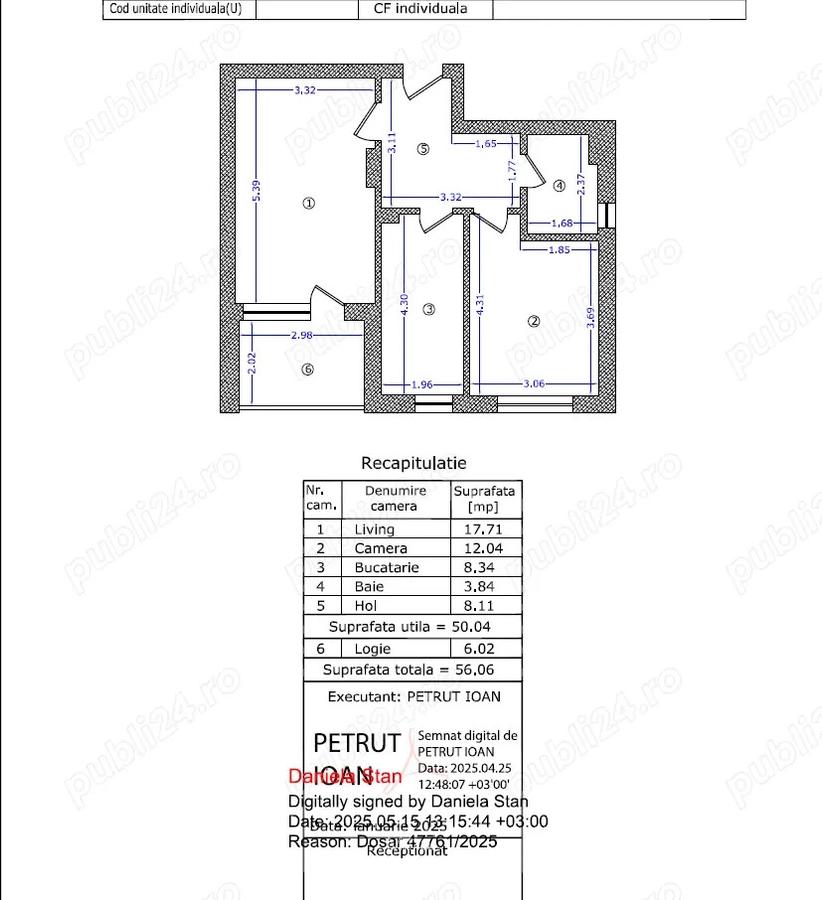 Apartament 2 camere aparatori patriei 57 mp etaj 6 din 7 mutare imediata - 4