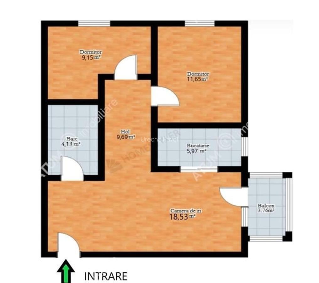 Apartament cu 3 camere la etaj 2 si boxa depozitare zona Arhitectilor - 11