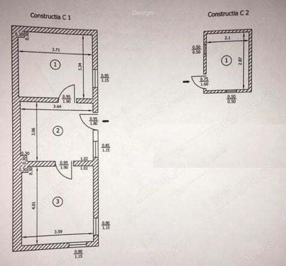 Vand sau schimb iinchiriez teren casa la curte in zona colentina curte 180 mp Sandu Enache - - 3