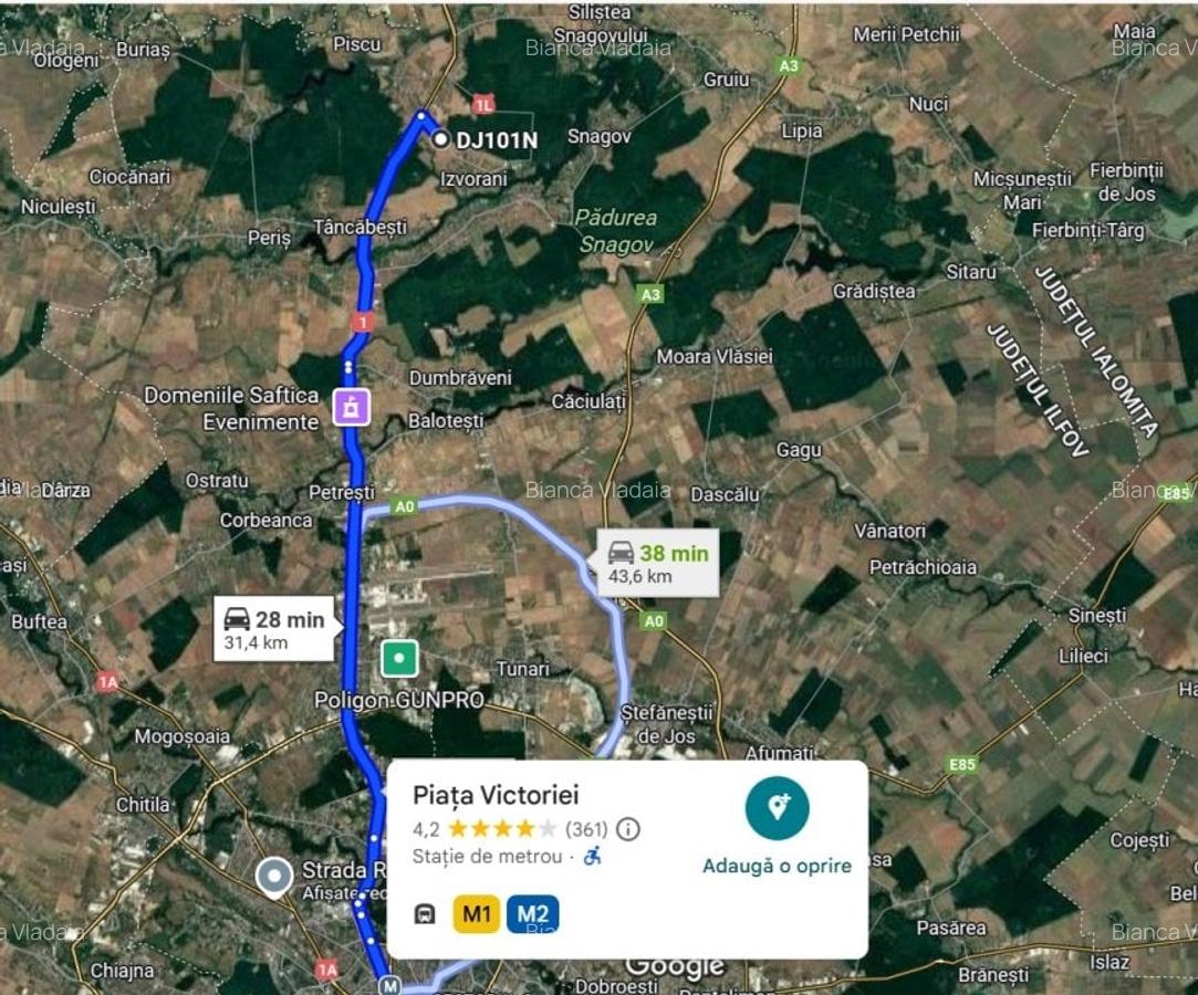 Teren de vanzare intravilan - Ciolpani, zona Izvorani, comision 0% - 3