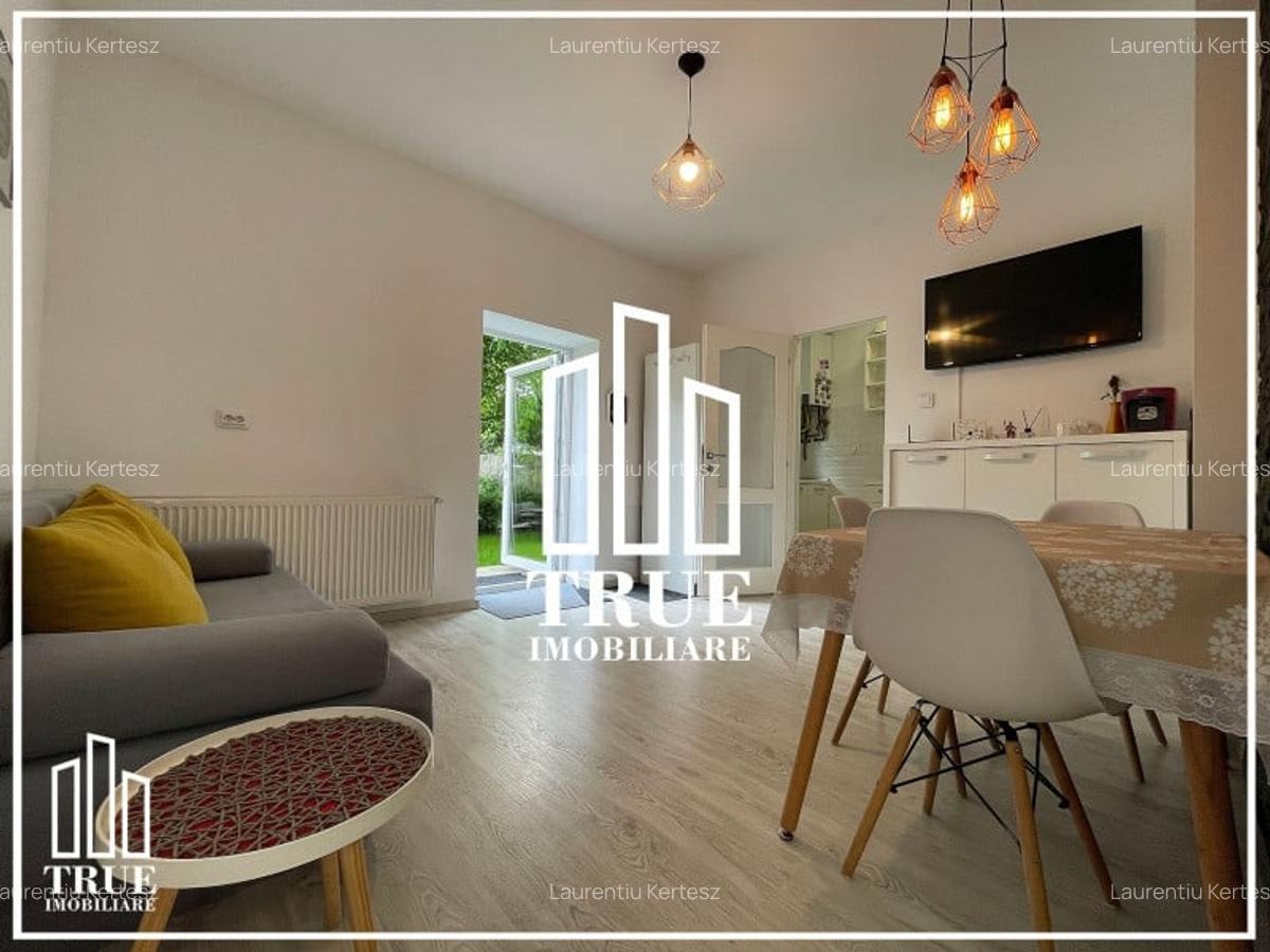 Ap. cu 2 camere 55m² + 120m² curte, 1.3km de UMFST! - 1