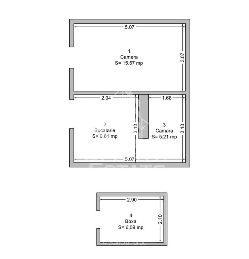 Apartament pretabil birouri, 30 mp, Piata Unirii - 1