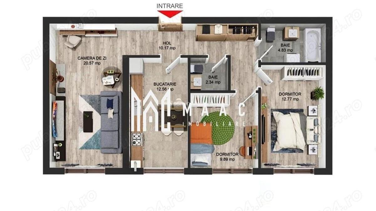 Apartament 3 Camere | Decomandat | Parter | Zona Brana - 6