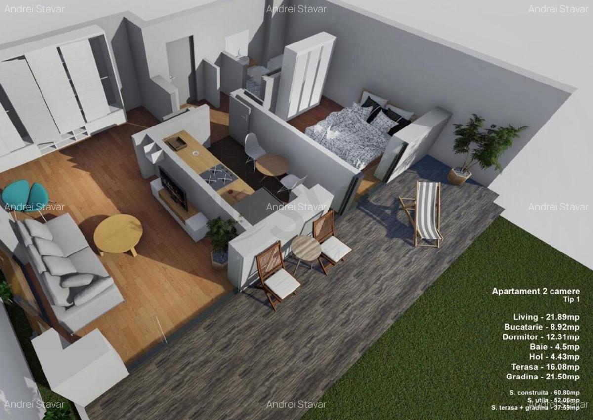 Apartament 2 camere cu terasa finisaje premium Pipera - 3