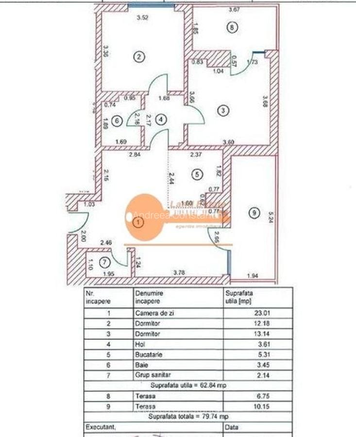 3 camere Victoriei ( bloc 2017-2 terase ) - 7