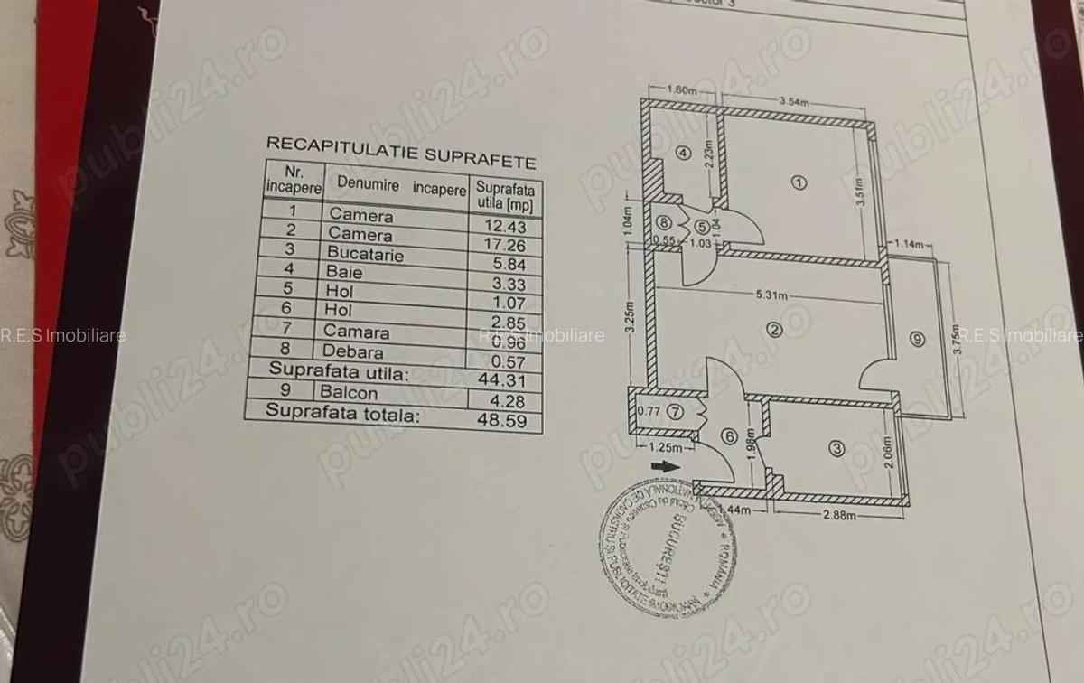 Apartament 2 camere de vanzare sector 3 Dristor - 10