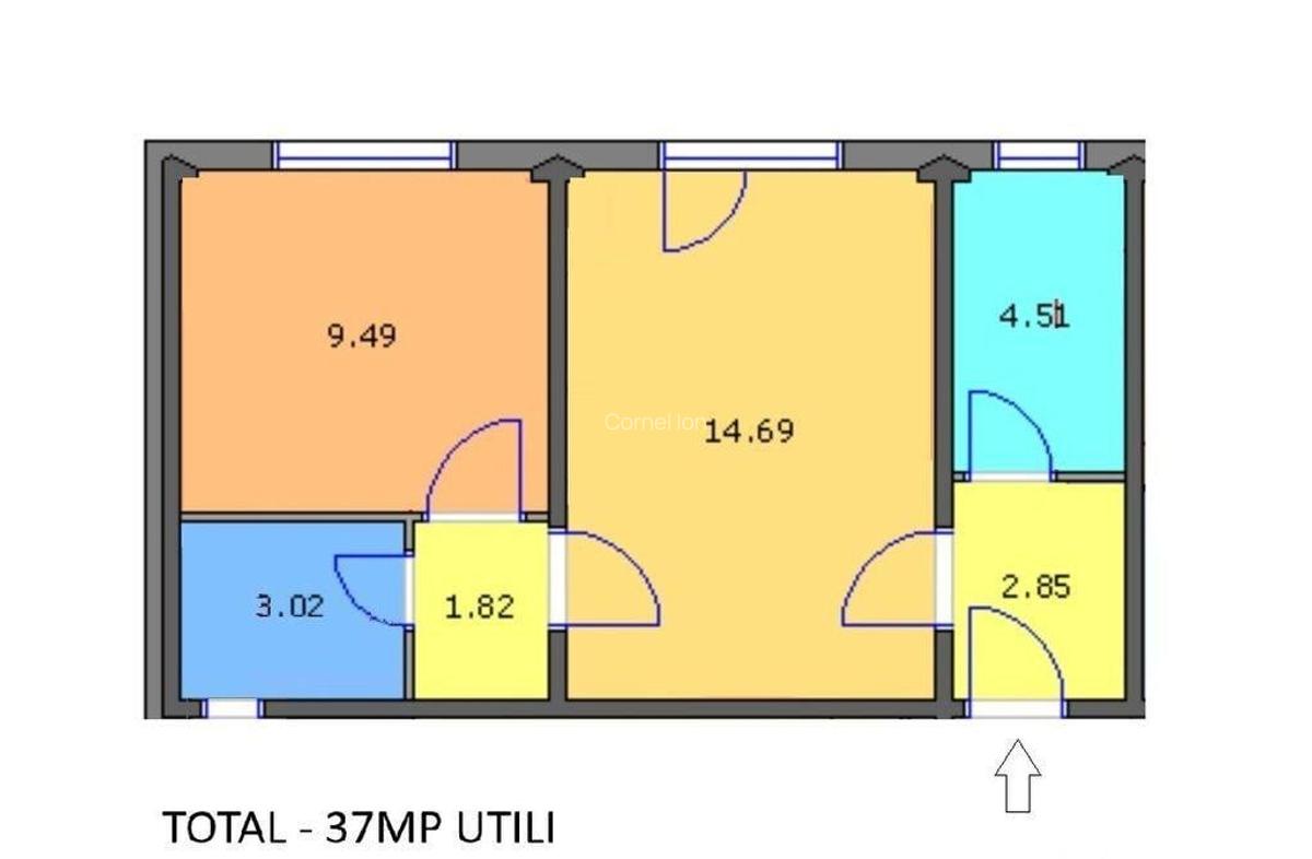 Apartament 2 camere 37mp parter -Sector 4 -Giurgiului -Lu... - 2