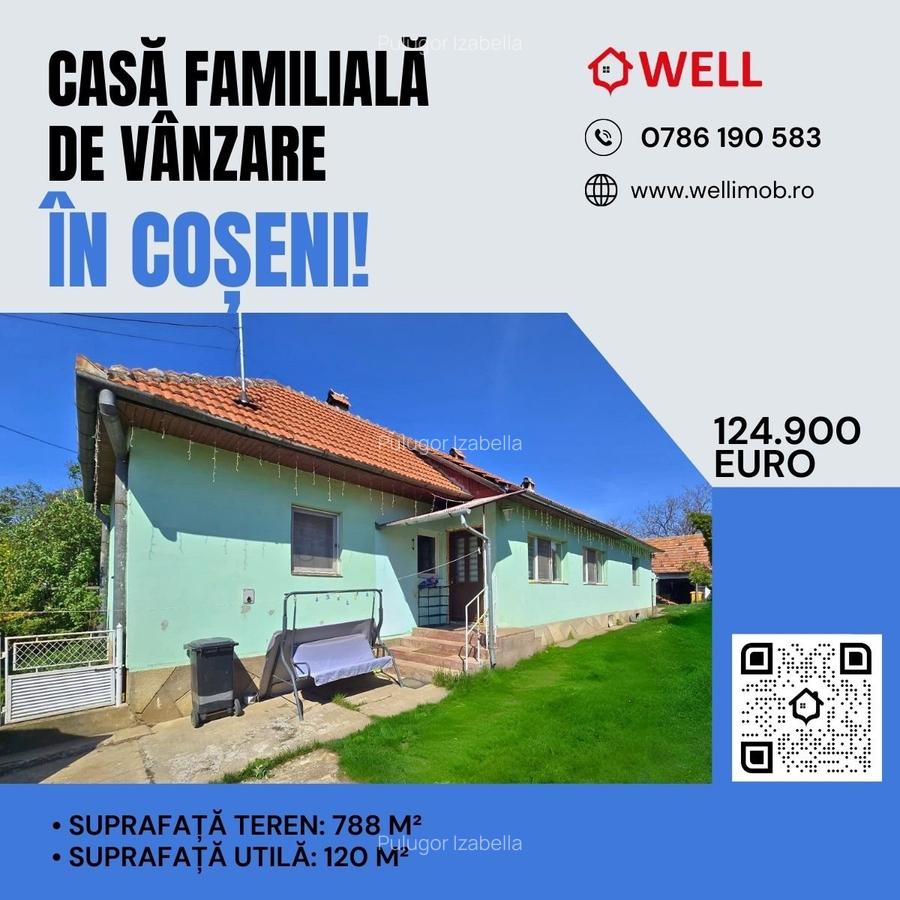 Casă cu 3 camere în Coșeni - 1