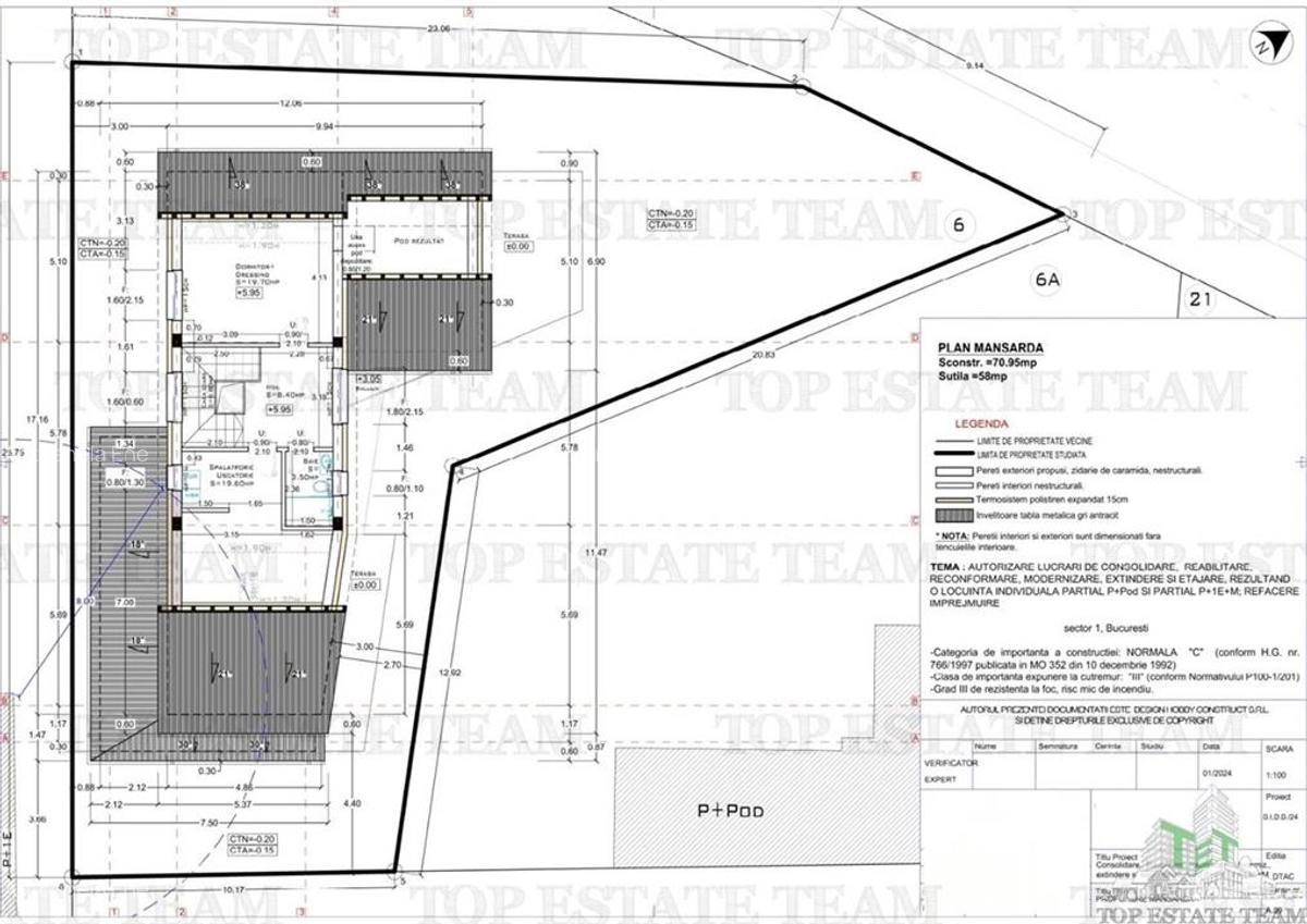 Vanzare teren cu autorizatie pentru vila p +1+ M metrou Ion Mihalache - 11