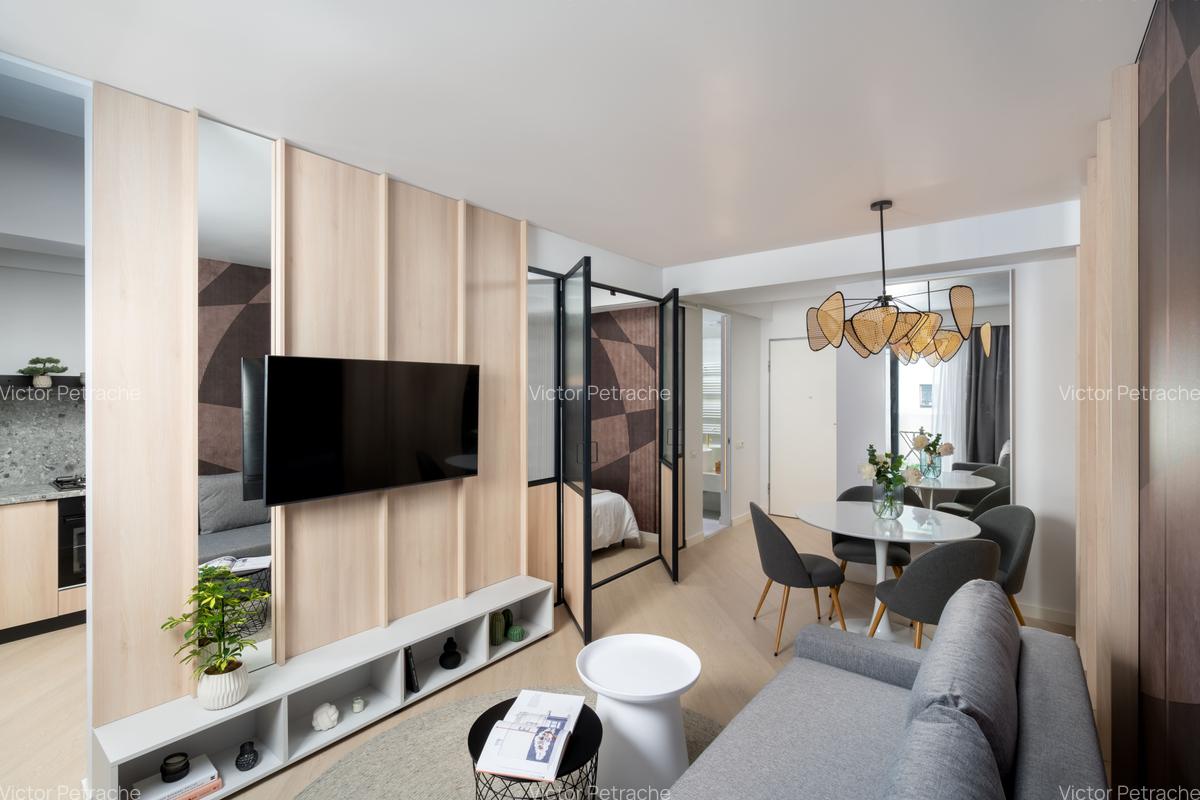 Cortina North Studio Transformat în 2 Camere Design Premium, Parcare -1 inclusa - 3