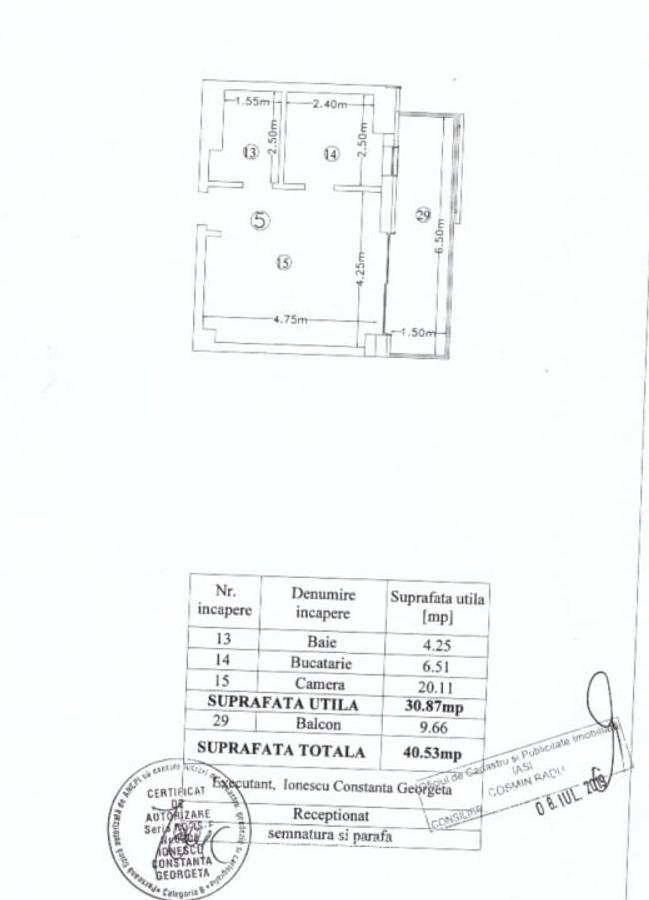 Garsonieră decomandată în Copou - 1