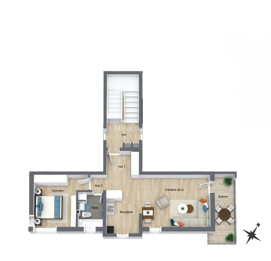 Apartament Otopeni Odaile bloc Boutique - 2