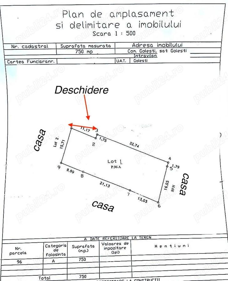 Teren intravilan deosebit 750 mp in Gole?ti, la doar cateva minute de Foc?ani - 1