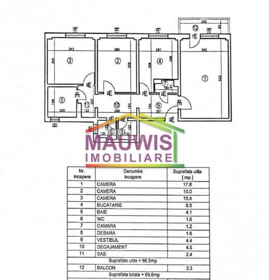 Apartament cu 3 camere decomandat în Iancului - 1