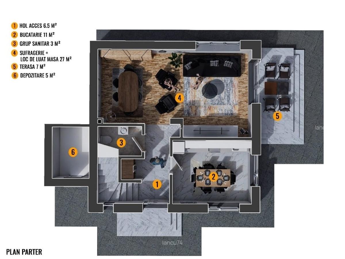 Casa 4 camere SmartEnergy complex centru Chiajna - 13