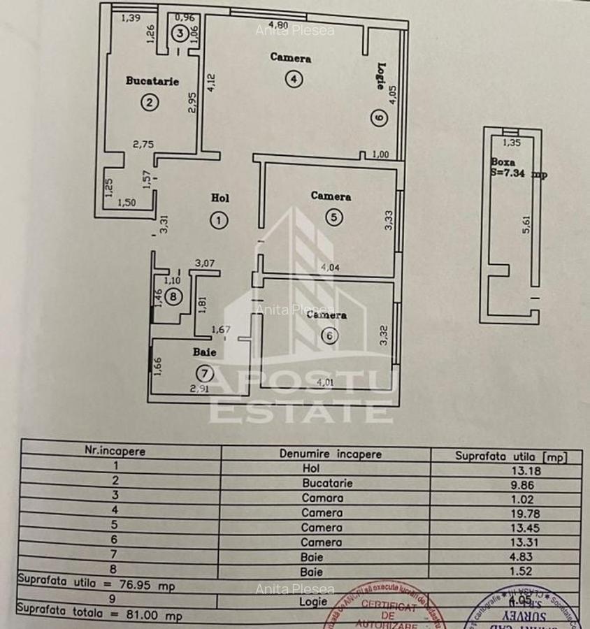 Apartament 3 camere,decomandat,centrala proprie,zona Tipografilor - 18