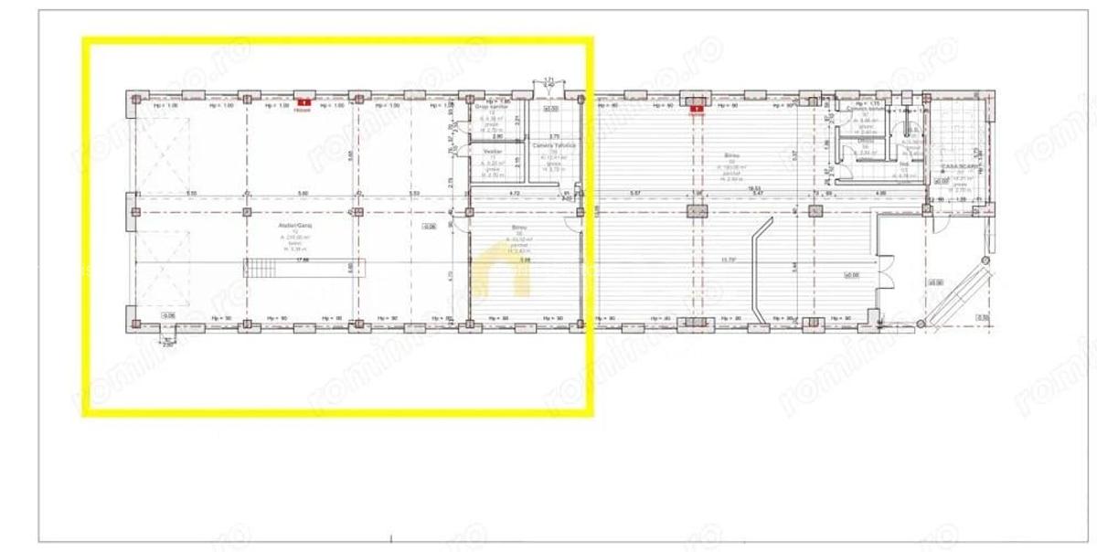 Hala industriala de inchiriat | SU 230 mp + 40 mp birou | Flore?ti - 3