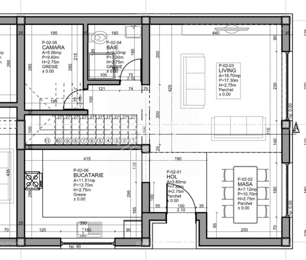 CASA CU CF 5 CAMERE DE VANZARE SEMIFINISATA | DAMBU ROTUND | TEREN 700 MP - 2
