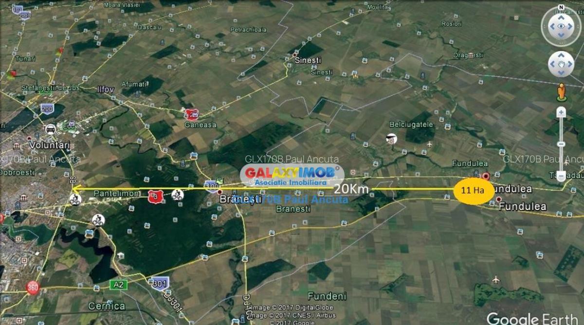 Teren 11 Ha acces Nod Autostrada A2 Gara Fundulea Industria - 4