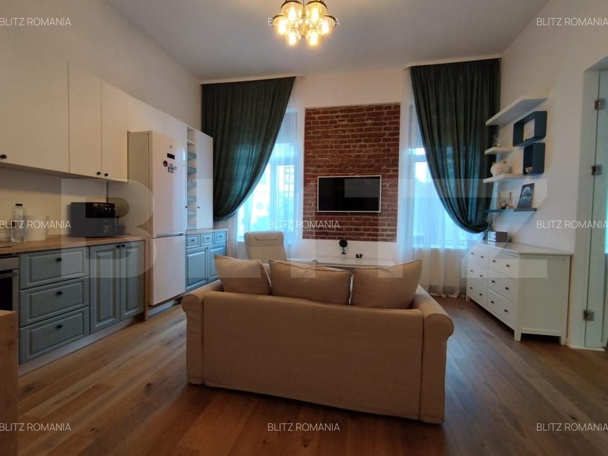 Apartament cu 2 camere semidecomandat, mobilat în Central - 2