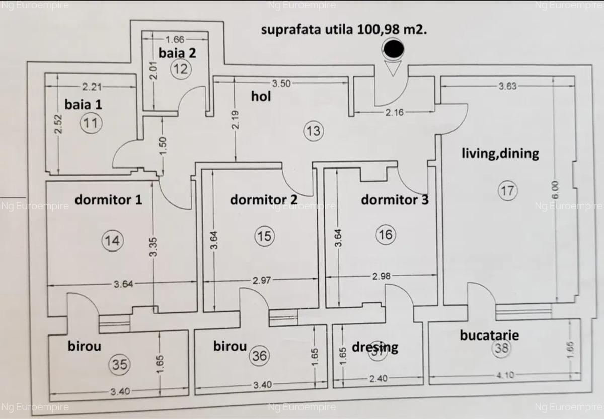 Apartament de  vanzare cu 4 camere, zona km 4-5 - 2