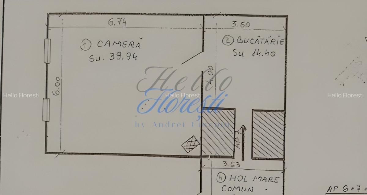 Apartament 2 camere 74mp, destinatie spatiu comercial ultracentral - 5