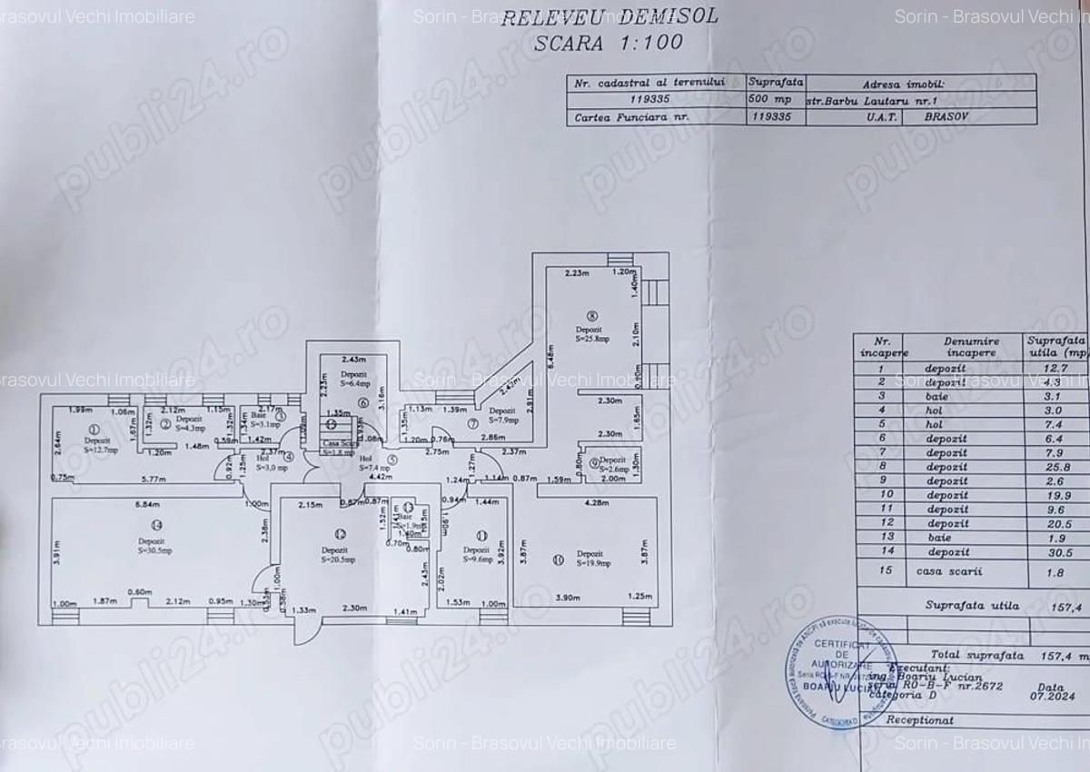 Imobil Carpa?ilor - 880 mp utili ?i 9 locuri de parcare. Ideal pentru clinica, birouri. - 3