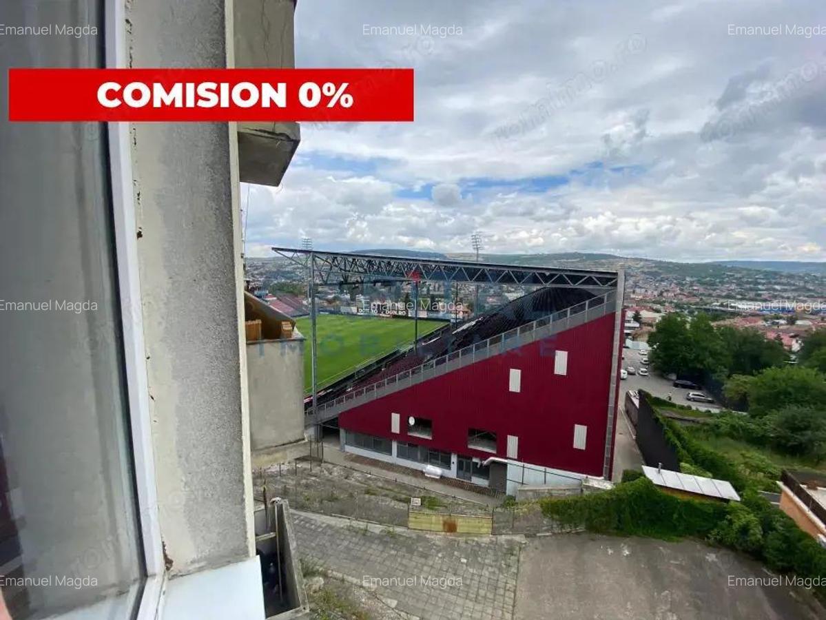Comision 0%! Garsoniera Gruia, view stadion CFR - 1