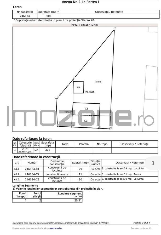 Cotroceni - Razoare, teren 308mp, toate utilitatile, urbanism, comision 0% - 3