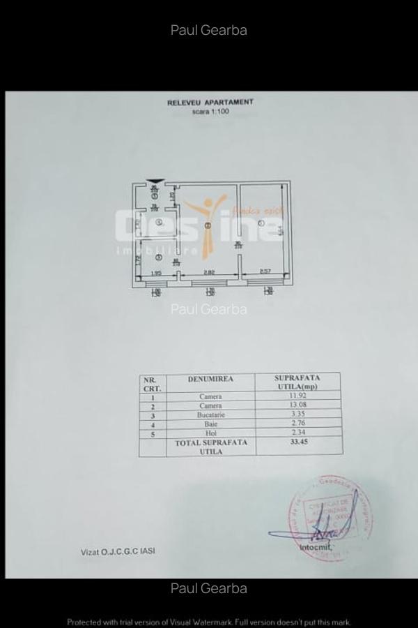 Ap. 2 C, ND, 34 mp, et.2-4, bloc din 1969 - 7