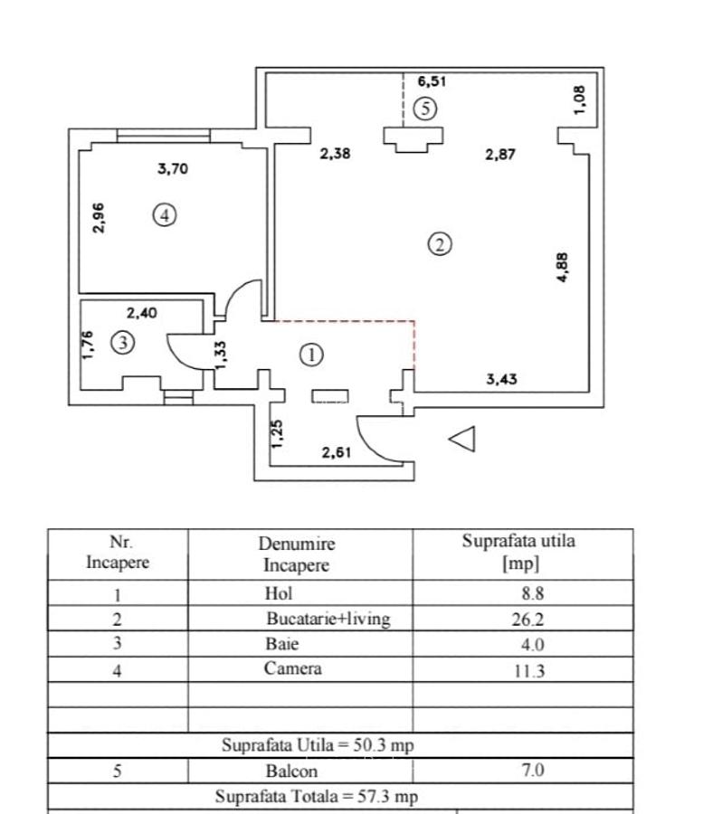 Apartament modern, 2 camere, open space, renovat,mobilat, zona Obor - 13