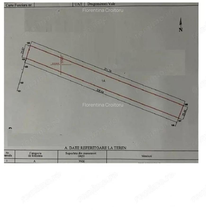 Teren intravilan in Dragomiresti Vale 7900m2 oportunitate investitie - 1