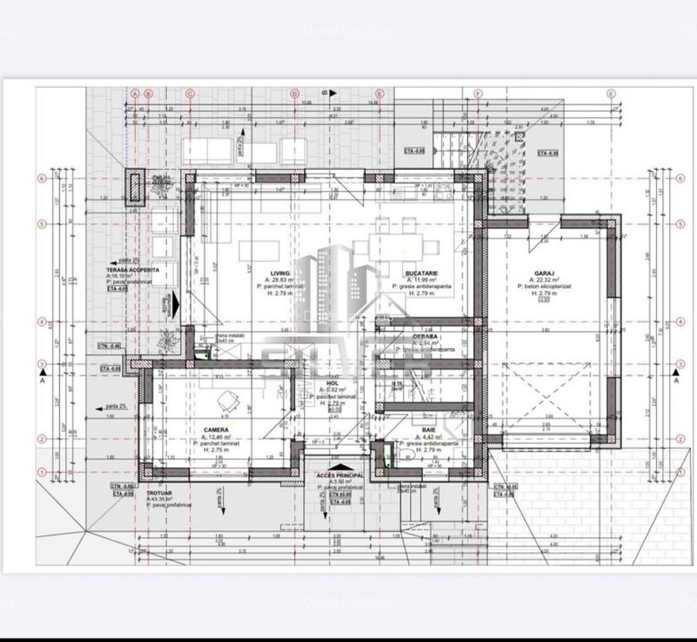 Casa individuala/teren 600mp/panouri fotovoltaice/pompe de caldura. - 4