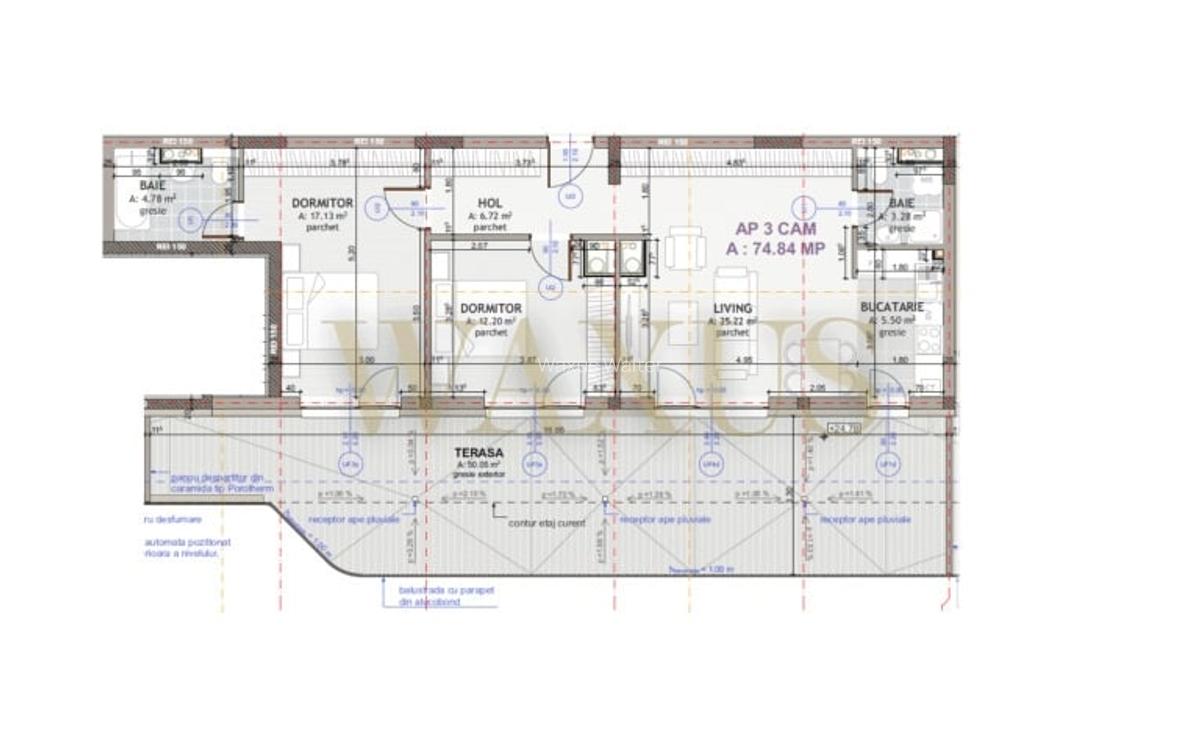 Penthouse semifinisat - 75mp I Terasa 50mp I Parcare - zona Eroilor - 1