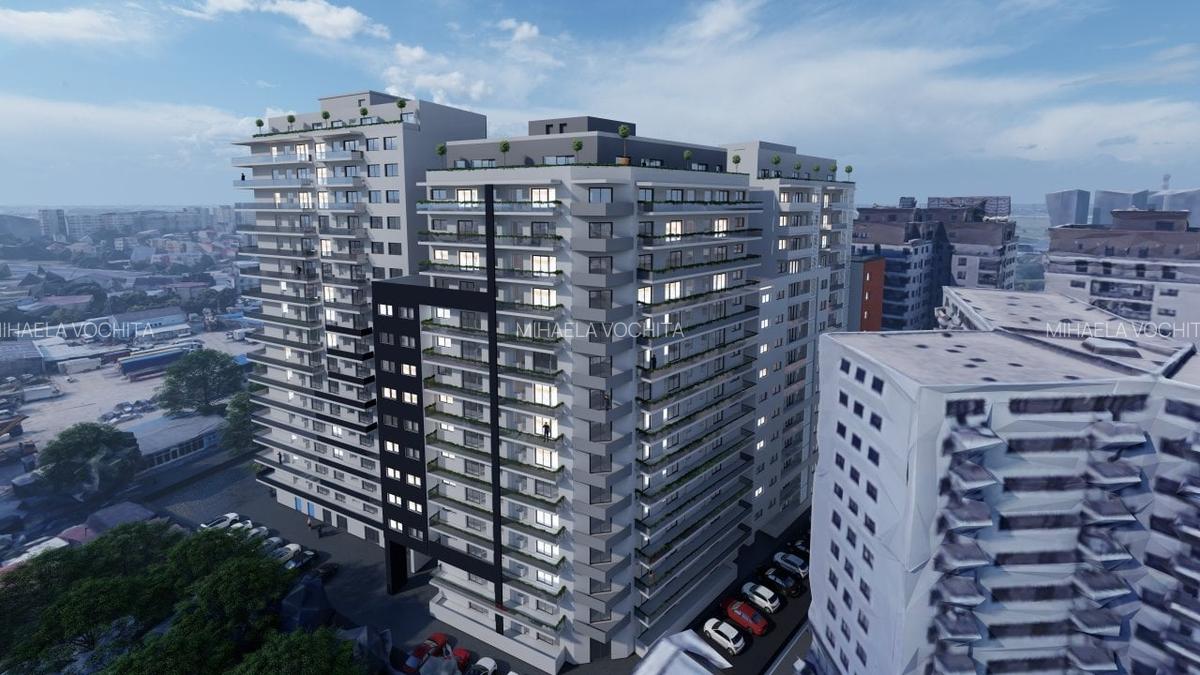 Penthouse finalizat, 95mp complet mobilat 5min Metrou Mihai Bravu - 3