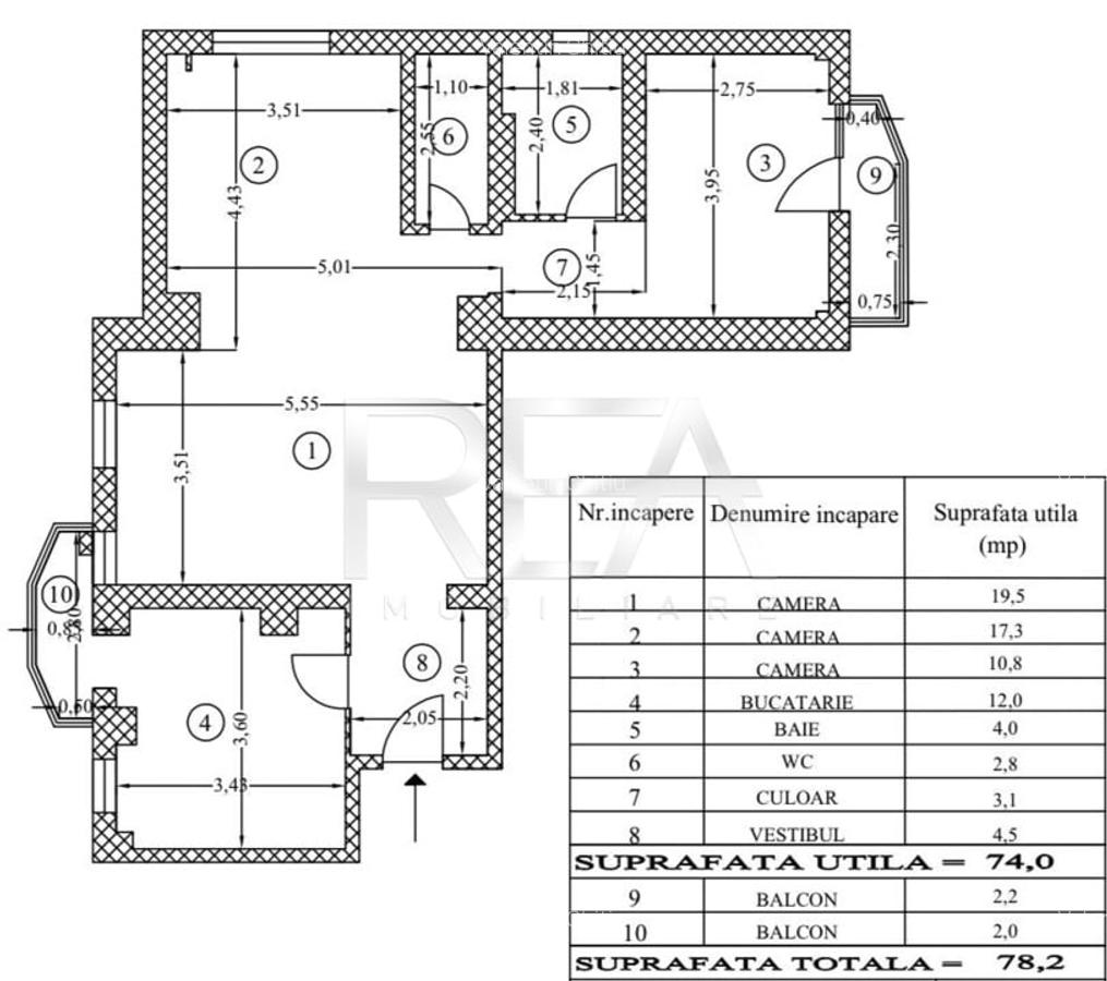 Apartament 3 camere Vitan – Strada Alexandru Moruzzi Voievod - 12