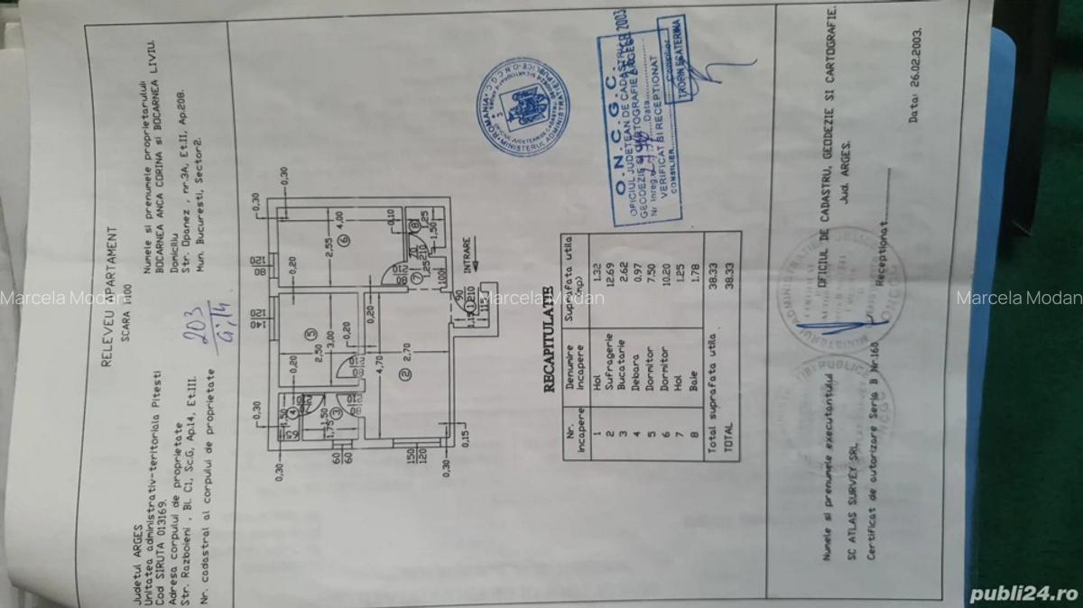 Vand apartament 3camere confort 3 - 1 Vand apartament 3camere confort 3 - 1