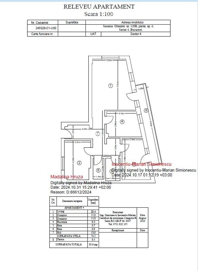 Berceni Oltenitei, Parcul Vacaresti bloc nou finalizat 2024, 84 mp - 17